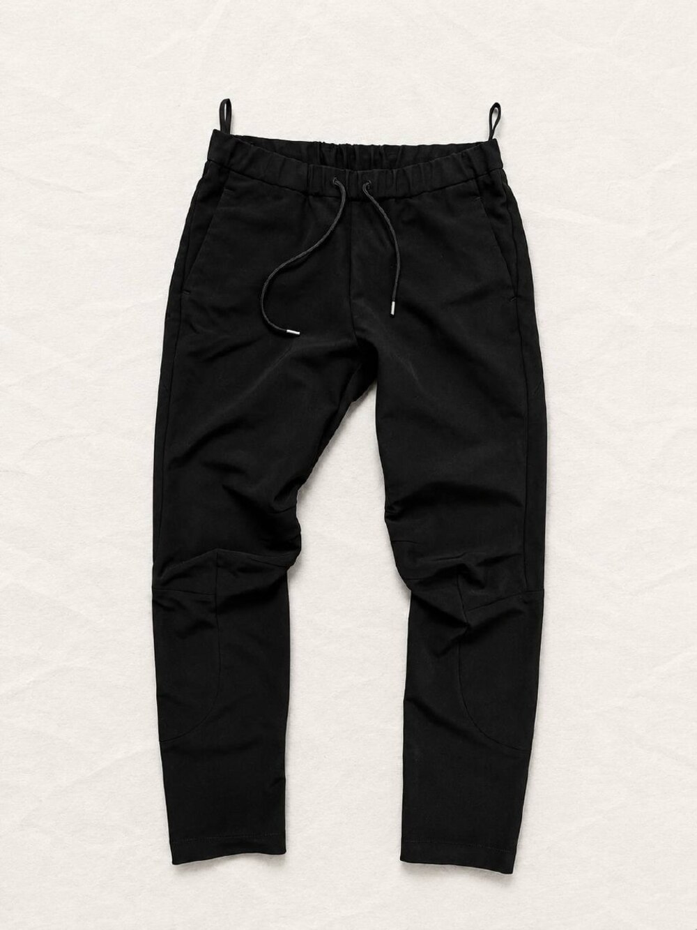 ATTACHMENT Tapered Trousers Black Triacetate Blend